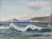 Amandus Adamson Bay of Naples France oil painting artist